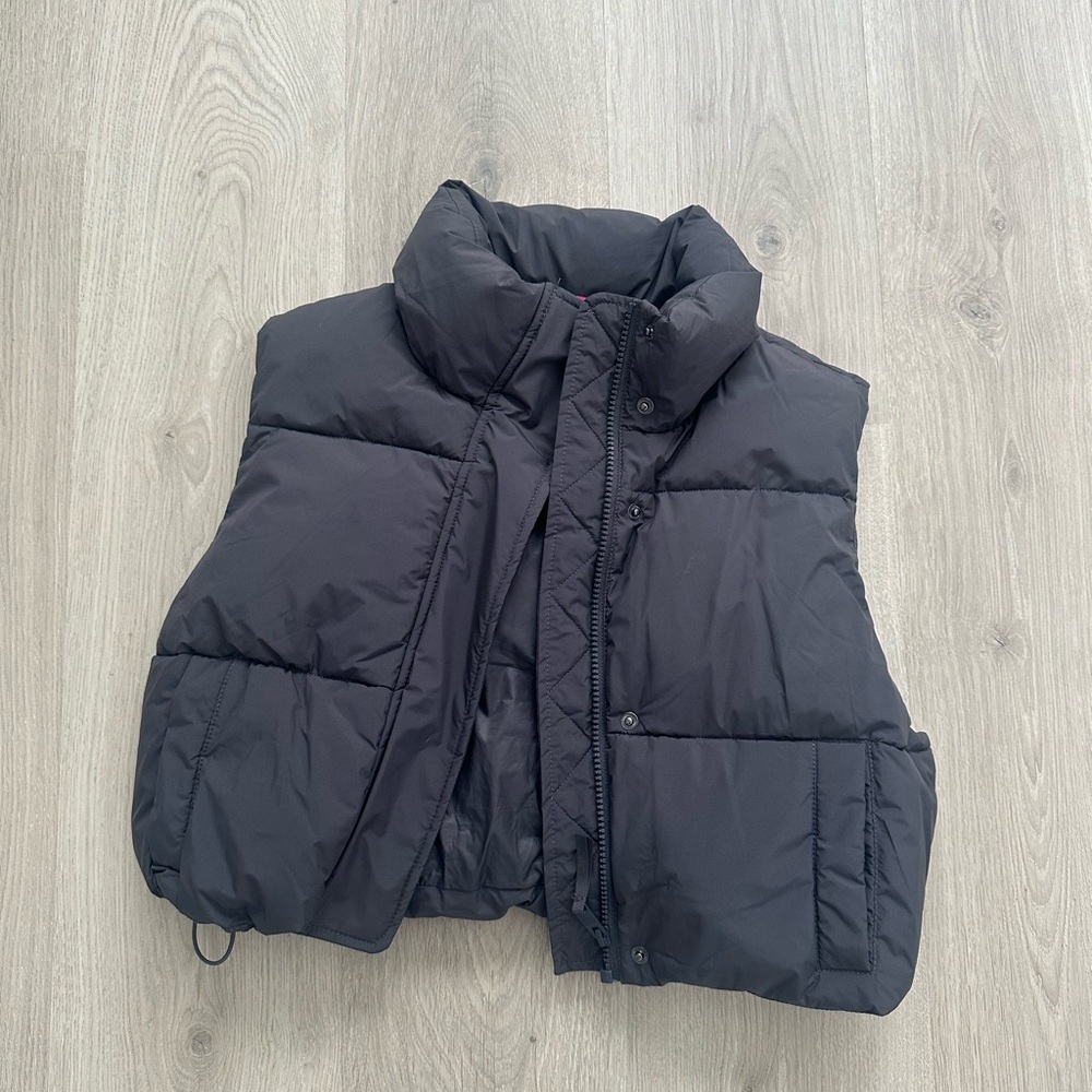 Garage Black Puffer Vest